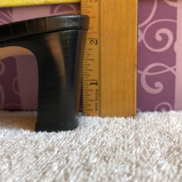 Vintage Brighton Black Heeled Mules - Picture 4 of 9